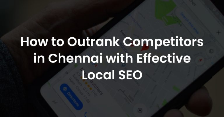 Local SEO Strategies Chennai